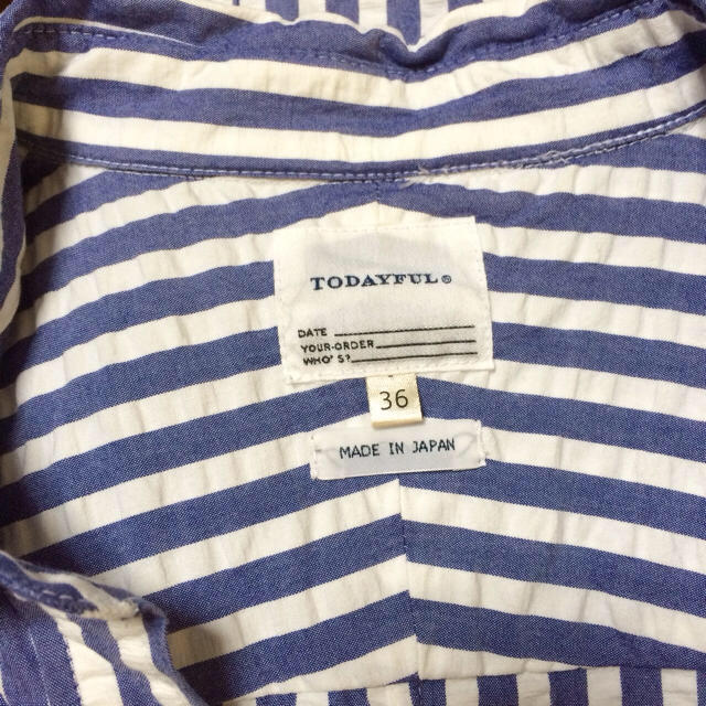 TODAYFUL(トゥデイフル)のSuckerStripe ShirtOP レディースのトップス(シャツ/ブラウス(長袖/七分))の商品写真