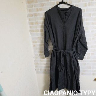 チャオパニックティピー(CIAOPANIC TYPY)の【本日削除/最終値下】CIAOPANIC TYPY ロングシャツワンピース(ひざ丈ワンピース)