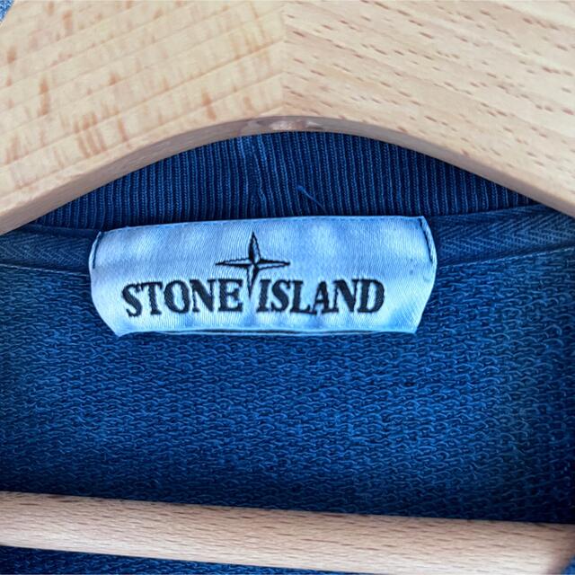 STONE ISLAND 刺繍　リバースウィーブ構造　ビッグロゴ　スウェット