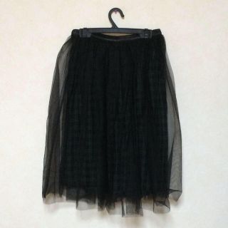 トゥデイフル(TODAYFUL)のtulle skirt(ひざ丈スカート)