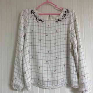 パターンフィオナ(PATTERN fiona)の値下げ不可　パターンフィオナ　ビジュー　トップス(カットソー(長袖/七分))