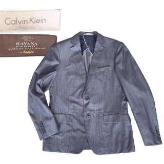 カルバンクライン(Calvin Klein)のCalvin KleinテーラードJKT日本製HAVANA FABRIC生地使用(テーラードジャケット)