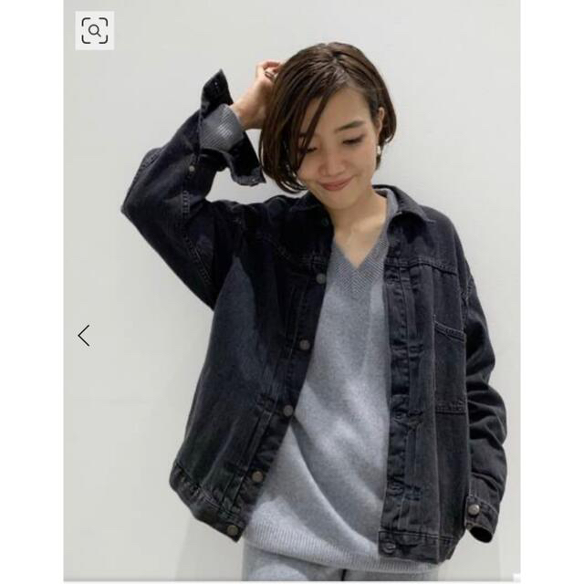 L'Appartement DEUXIEME CLASSE(アパルトモンドゥーズィエムクラス)の【STAMMBAUM/シュタンバウム】BLACK DENIM JACKET レディースのジャケット/アウター(Gジャン/デニムジャケット)の商品写真