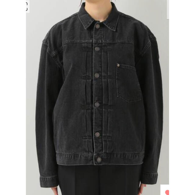 L'Appartement DEUXIEME CLASSE(アパルトモンドゥーズィエムクラス)の【STAMMBAUM/シュタンバウム】BLACK DENIM JACKET レディースのジャケット/アウター(Gジャン/デニムジャケット)の商品写真