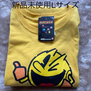 バンダイ(BANDAI)のパックマンゲームコラボTシャツ黄色Lサイズ！❶着(Tシャツ/カットソー(半袖/袖なし))