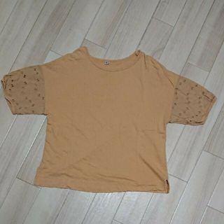 ユニクロ(UNIQLO)のUSED／ユニクロ レース袖Tシャツ(Tシャツ(半袖/袖なし))