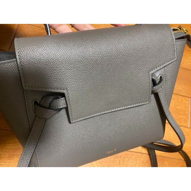 celine - 【美品】セリーヌ ベルトバッグ ナノ グレーの通販 by ΘシュウヘイΑ's shop｜セリーヌならラクマ