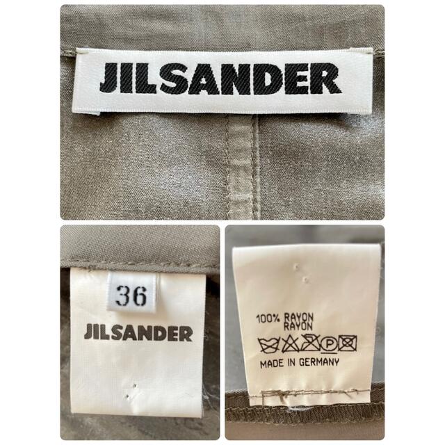 Jil Sander(ジルサンダー)の難あり【ジルサンダーJILSANDER】ゴム引きステンカラーコート　ドイツ製 レディースのジャケット/アウター(ロングコート)の商品写真