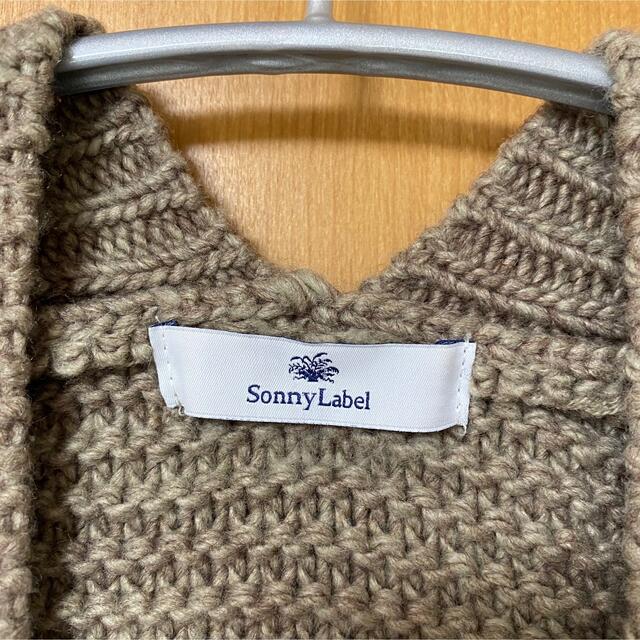 Sonny Label(サニーレーベル)のSonny Label ケーブルガウンニット モカ レディースのトップス(カーディガン)の商品写真