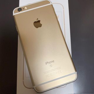 アップル(Apple)の【極美品中古】SIMフリー　iPhone6S 16GB ゴールド(スマートフォン本体)