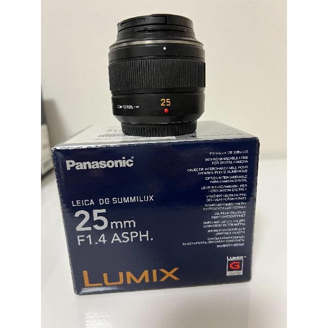 Panasonic(パナソニック)のパナソニック　ルミックス　単焦点レンズ　G25mm/F1.4 ASPH. スマホ/家電/カメラのカメラ(その他)の商品写真