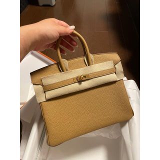 エルメス(Hermes)のエルメス　バーキン25 ビスキュイ ブラウン①(ハンドバッグ)