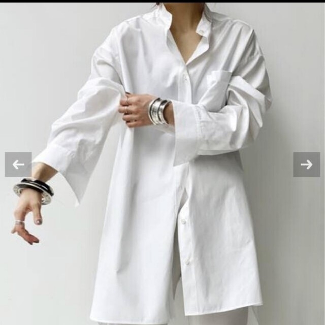 L'Appartement DEUXIEME CLASSE(アパルトモンドゥーズィエムクラス)の【新品未使用】No Collar Long Shirt レディースのトップス(シャツ/ブラウス(長袖/七分))の商品写真