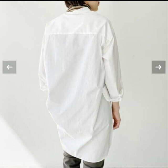 L'Appartement DEUXIEME CLASSE(アパルトモンドゥーズィエムクラス)の【新品未使用】No Collar Long Shirt レディースのトップス(シャツ/ブラウス(長袖/七分))の商品写真