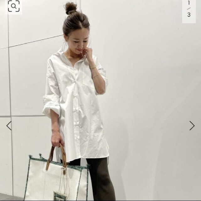 L'Appartement DEUXIEME CLASSE(アパルトモンドゥーズィエムクラス)の【新品未使用】No Collar Long Shirt レディースのトップス(シャツ/ブラウス(長袖/七分))の商品写真