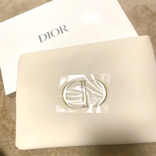 ディオール(Dior)のdior ノベルティ ホワイト ポーチ(ポーチ)