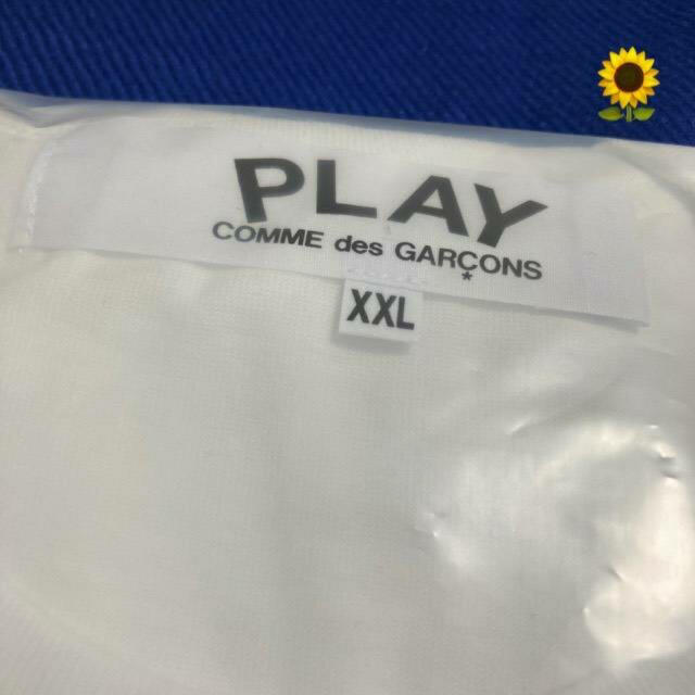 ブランド COMME des GARCONS - 国内正規品 XXLサイズ プレイコムデギャルソン ブラックハート Tシャツの通販 by さんフラワーshop｜コムデギャルソンならラクマ します
