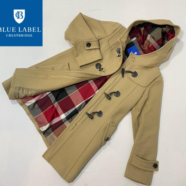 美品◇BURBERRY ブルーレーベルダッフルコート38-