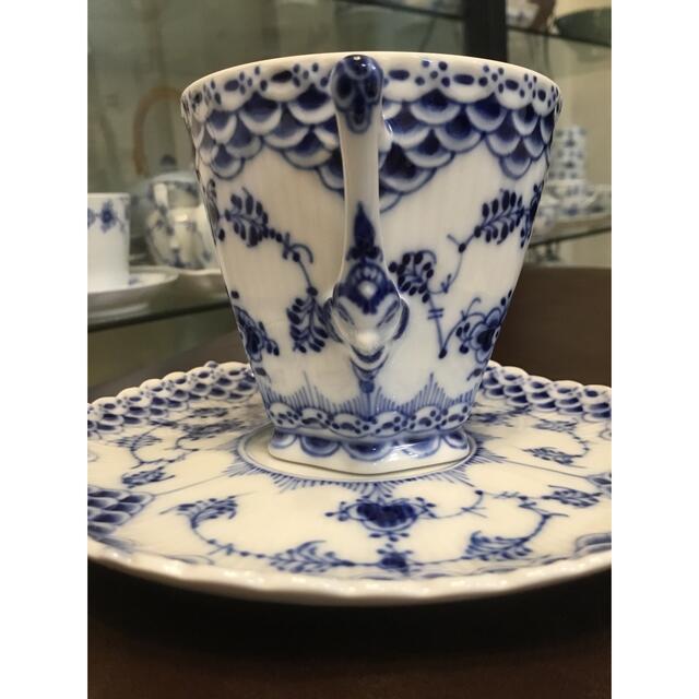 ROYAL COPENHAGEN - ブルーフルーテッド フルレース 顔付カップ