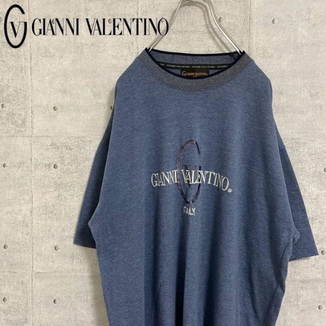 GIANNI VALENTINO - GIANI VALENTINO バレンティノ Tシャツ 刺繍ロゴ ゆるだぼ XLの通販 by フォロー