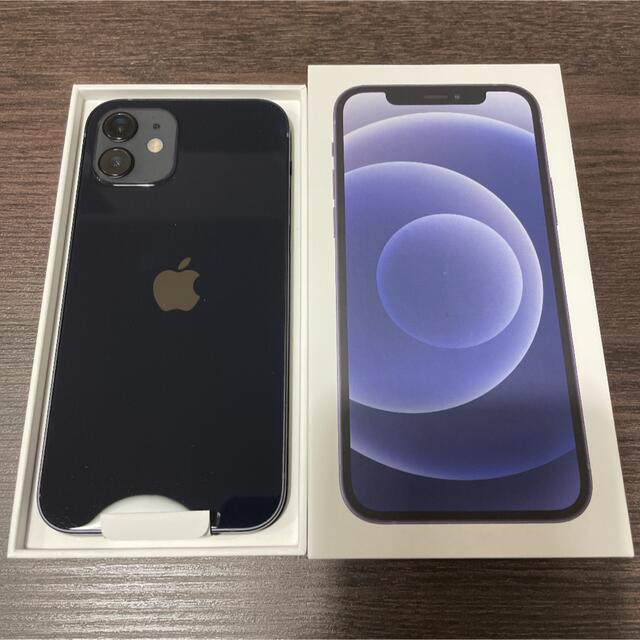 大注目 - iPhone アップル 付属品付 本体 au ブラック 64GB iPhone12