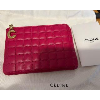 セリーヌ(celine)のセリーヌ　Cチャーム　キルティングカーフ　コインケース　カードケース(コインケース)