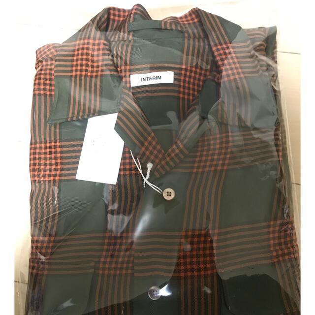 HOT interim VISCOSE CHECK OPEN COLLAR SHIRT MJZQa-m42937059347