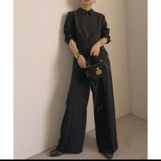 アメリヴィンテージ(Ameri VINTAGE)の【AMERI】BAL COLLAR FRONT OPEN JUMPSUIT(オールインワン)