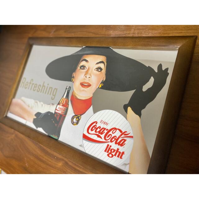 90s Coca-Cola コカコーラ ヴィンテージ パブミラー 壁掛け鏡