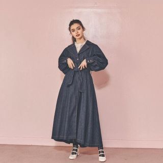 denim UNA trench coat♡トリートユアセルフ うなトレンチ(トレンチコート)