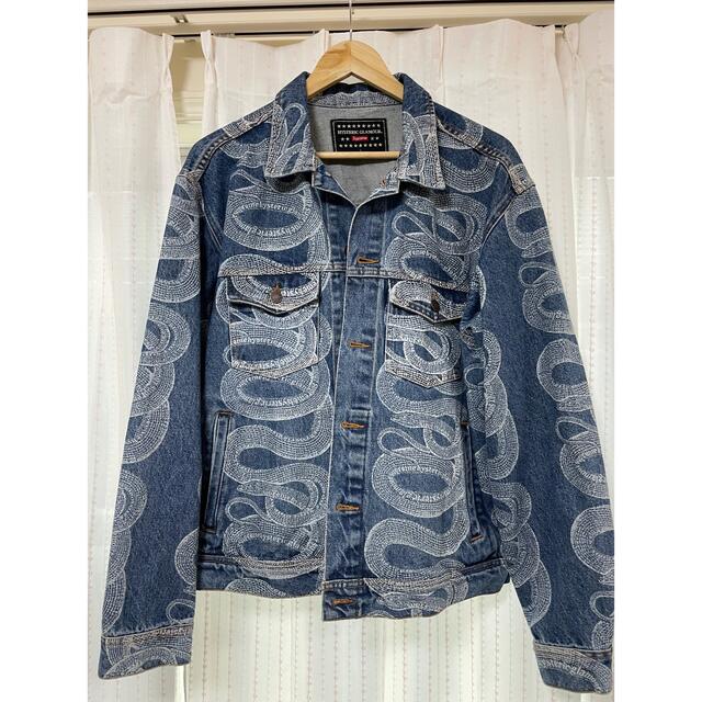 Buy Supreme x Hysteric Glamour Snake Denim Trucker Jacket 'Blue