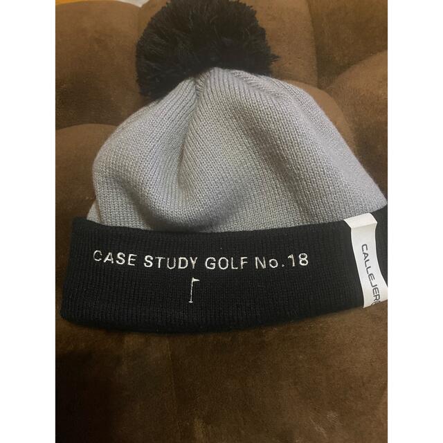 カジェヘラ　ゴルフニット帽　グレー　フリーサイズ スポーツ/アウトドアのゴルフ(ウエア)の商品写真