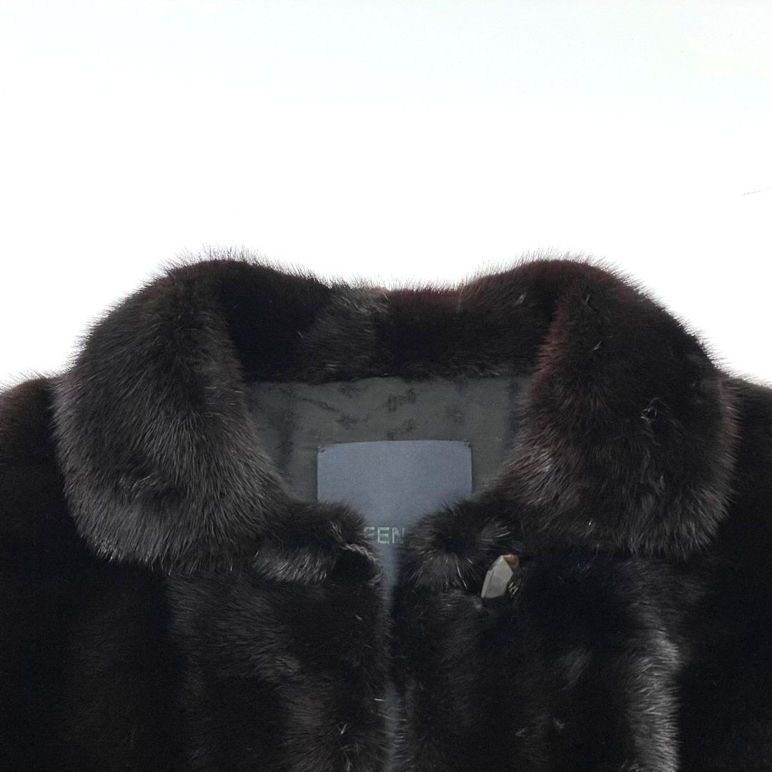 FENDI(フェンディ)のフェンディ FENDI 2021年モデル 毛皮 ショート丈 ボレロ ジャケット ミンク ブラック 美品 レディースのトップス(パーカー)の商品写真