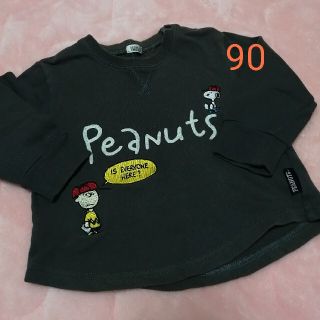 Peanuts　SNOOPY　トレーナー　90　チャーリーブラウン(Tシャツ/カットソー)