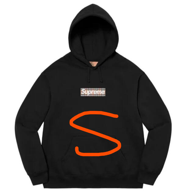 S supreme berberry hoodie boxlogo