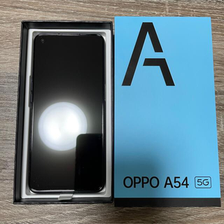 オッポ(OPPO)のOPPO A54 5G 本体　シルバーブラック　SIMフリー(スマートフォン本体)