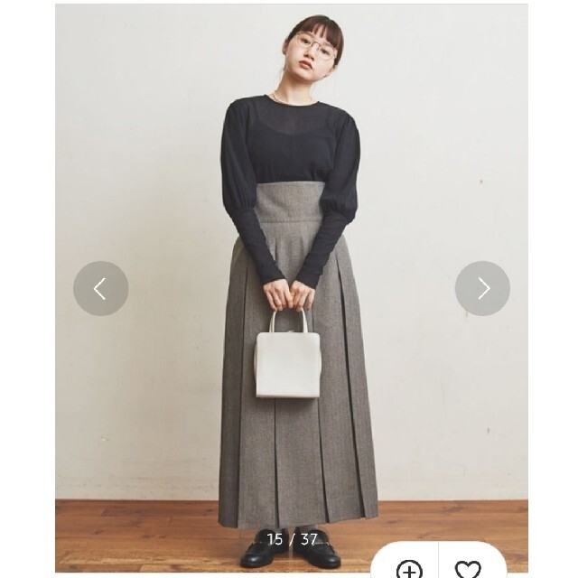 fig London(フィグロンドン)のfigLondon cotton tulle puff BL ブラック レディースのトップス(シャツ/ブラウス(長袖/七分))の商品写真