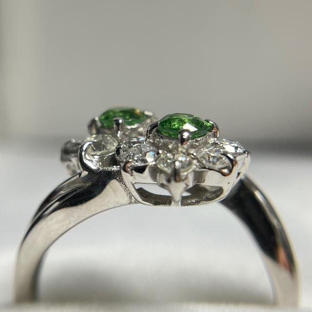 K18WGグロッシュラライトガーネットリング0.38ct レディースのアクセサリー(リング(指輪))の商品写真