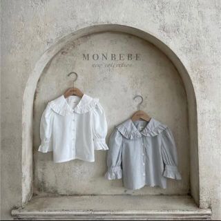 ザラ(ZARA)の新品未使用　monbebe  襟　ブラウス　Sサイズ(シャツ/カットソー)