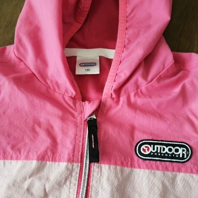 OUTDOOR(アウトドア)のOUTDOOR　120　ウインドブレーカー(ピンクのみ) キッズ/ベビー/マタニティのキッズ服女の子用(90cm~)(ジャケット/上着)の商品写真