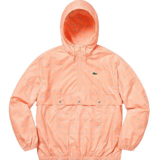 Supreme(シュプリーム)のSupreme / LACOSTE Nylon Anorak pink 【新品】 メンズのジャケット/アウター(ナイロンジャケット)の商品写真