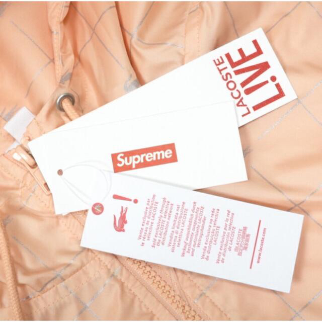 Supreme(シュプリーム)のSupreme / LACOSTE Nylon Anorak pink 【新品】 メンズのジャケット/アウター(ナイロンジャケット)の商品写真