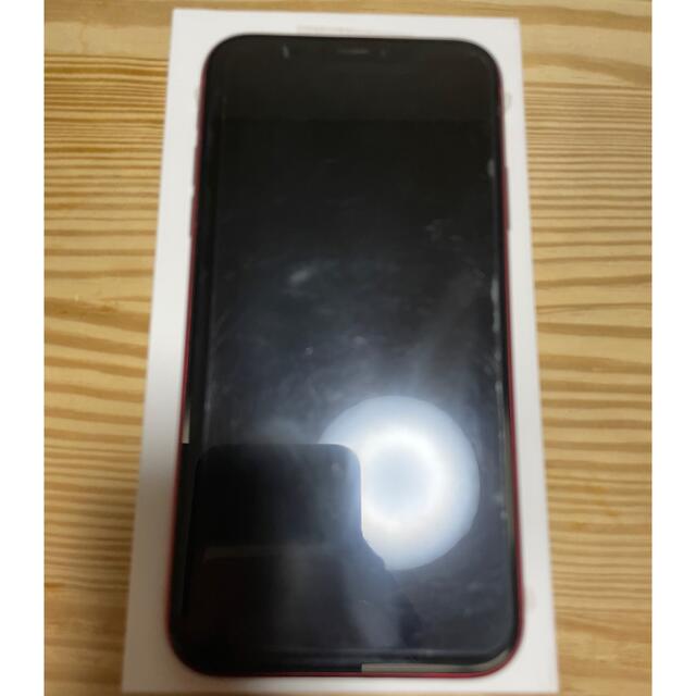 アップル iphonexr  b レッド　64GB SIMロック解除済 スマホ/家電/カメラのスマートフォン/携帯電話(スマートフォン本体)の商品写真