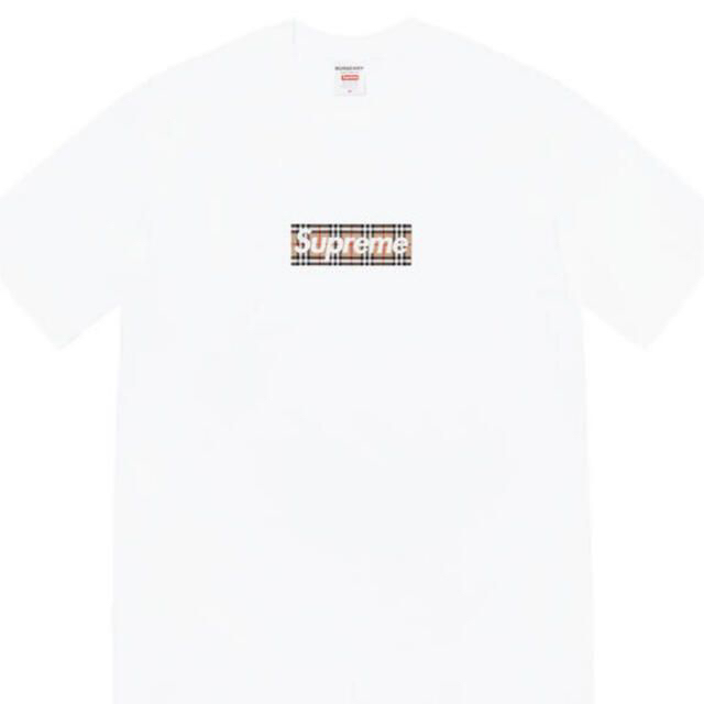 破格値下げ】 Logo Box Burberry Supreme - Supreme Tee L White T