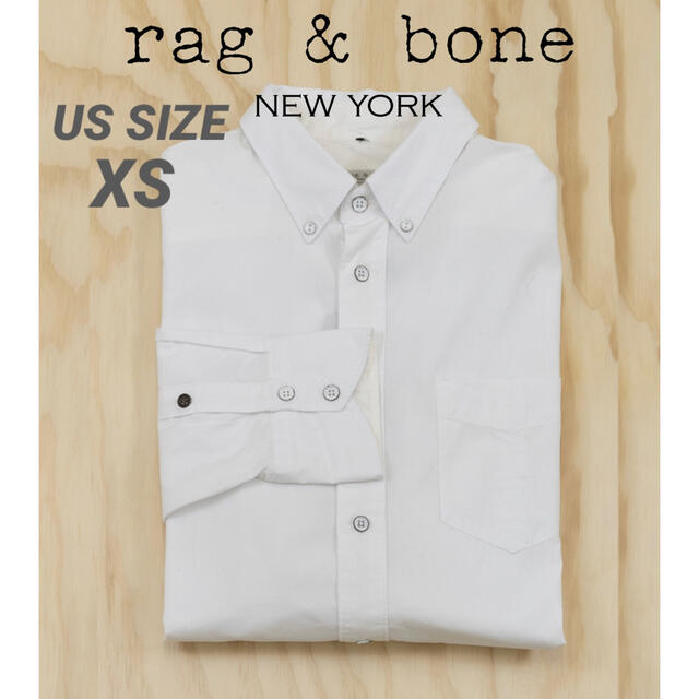 Rag & Bone(ラグアンドボーン)の新品 rag&bone 爽やか 白シャツ 上質 ポプリン ラグアンドボーン メンズのトップス(シャツ)の商品写真