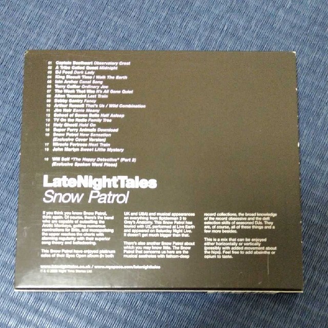 Late Night Music Snow Patrol エンタメ/ホビーのCD(ポップス/ロック(洋楽))の商品写真