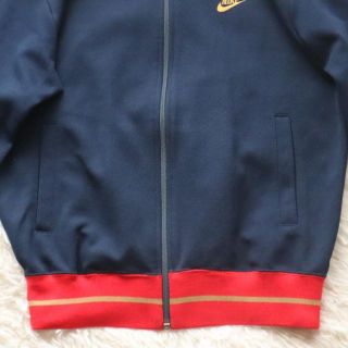 80s 紺タグ NIKE ジャージセットアップ L トラックジャケット 黒