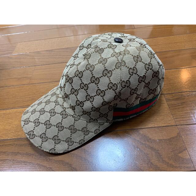 Gucci(グッチ)のGUCCI（グッチ）キャップ　ブラウンゴールド メンズの帽子(キャップ)の商品写真