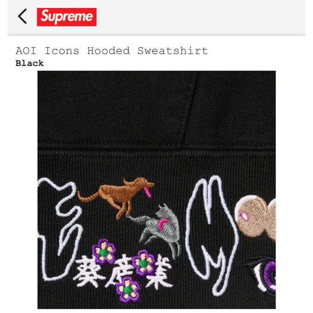 Supreme(シュプリーム)の新品　Supreme  AOI Icons Hooded Sweatshirt  レディースのトップス(パーカー)の商品写真