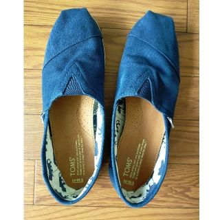 トムズ(TOMS)のTOMS トムズ シューズ キャンバス クラシック スリッポン 紺 ネイビー(スリッポン/モカシン)